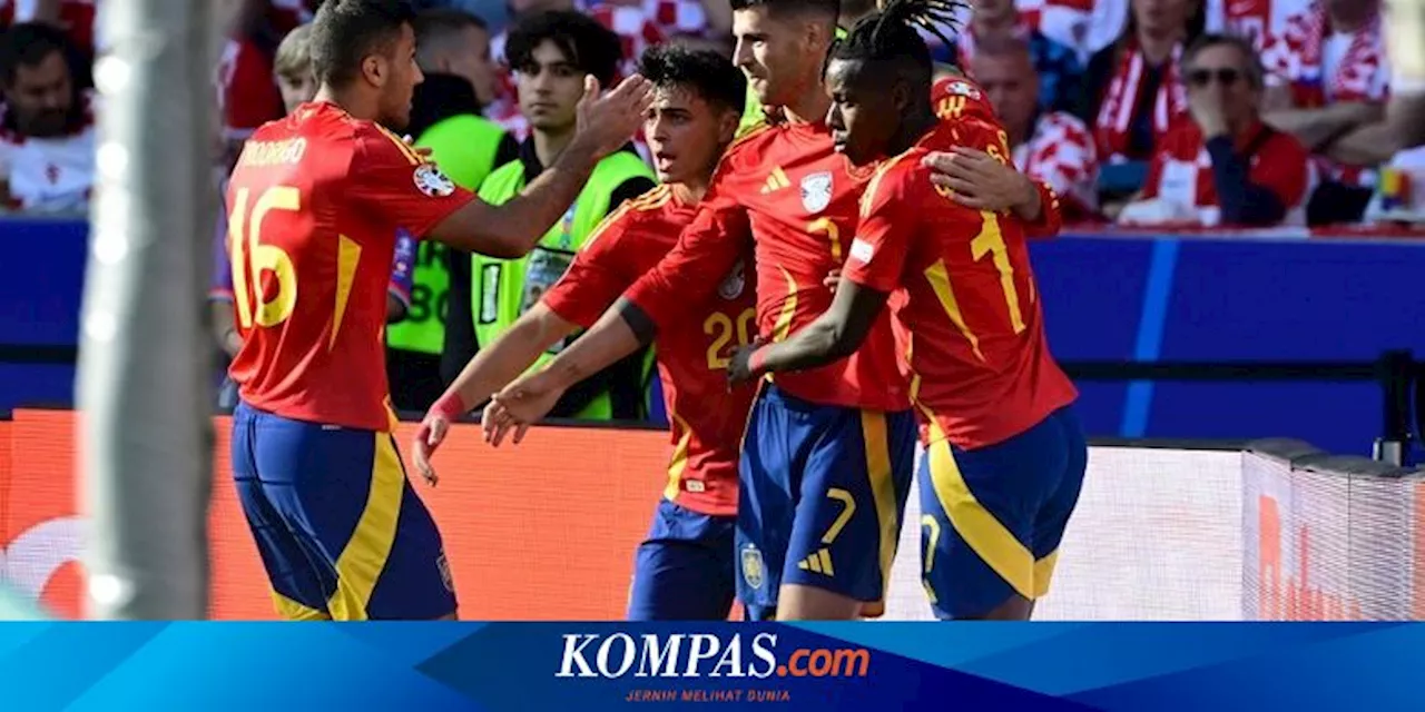 Hasil Spanyol Vs Kroasia: Sejarah Lamine Yamal, La Roja Menang 3-0