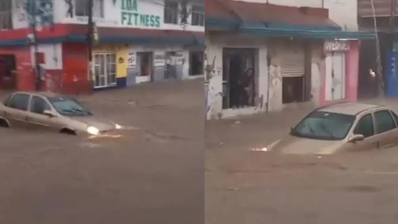 Otra vez Puebla: VIDEOS de las impresionantes inundaciones tras la lluvia de hoy