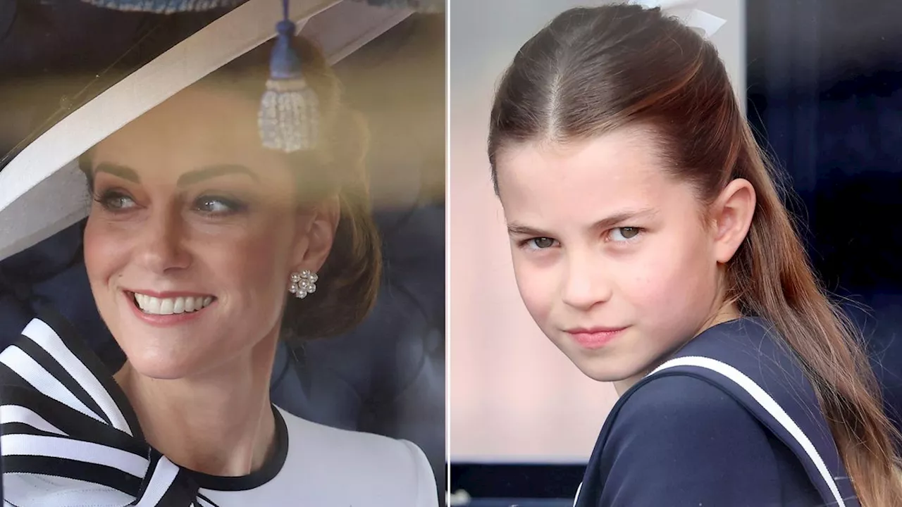 Princess Charlotte and Princess Kate Tackle Mother-Daughter Matching Their Way at Trooping the Colour