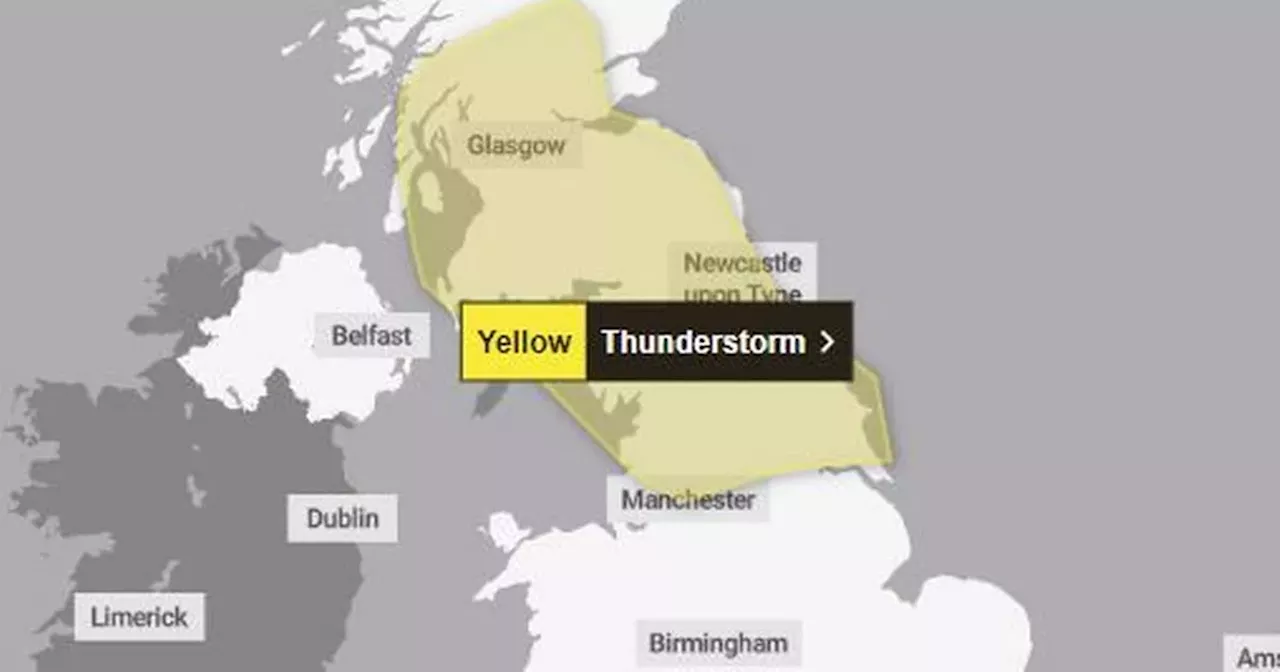 Met Office issues thunderstorm warning TODAY for parts of Greater Manchester