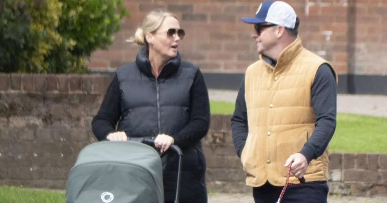 Ant McPartlin seen with new baby and wife Anne-Marie in rare outing