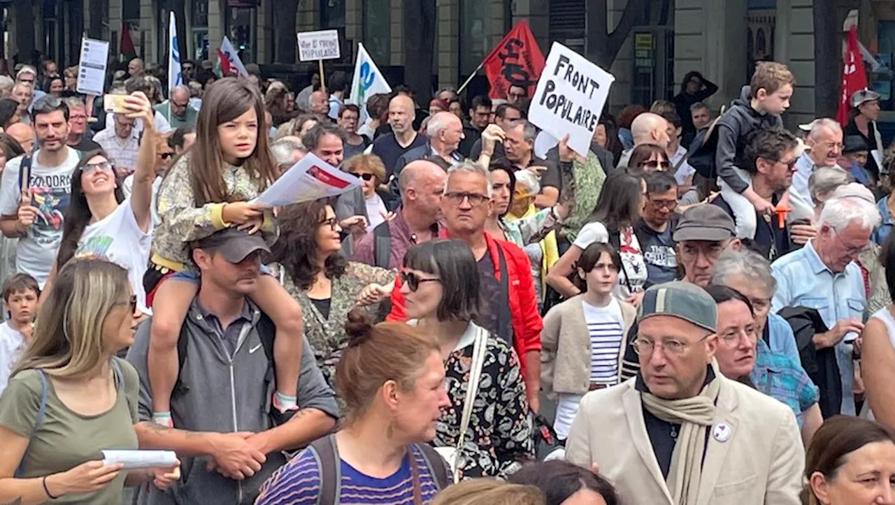 L’intersyndicale et les forces de gauche mobilisées à Nîmes ce samedi matin contre le RN