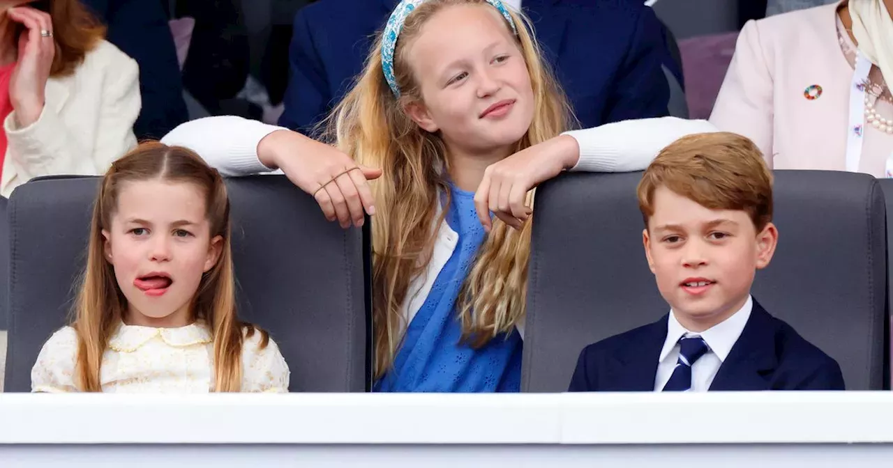 Princess Charlotte Prince George S Cheeky Cousin Savannah Phillips Naughty Gesture Unveiled