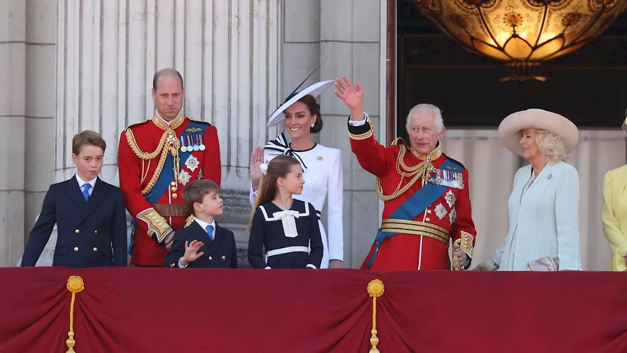 'Trooping the Colour' mit Charles und Kate: Die britischen Royals lächeln alle Krebssorgen weg