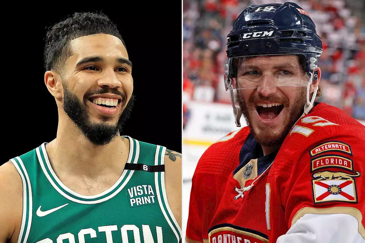 Childhood Buddies Jayson Tatum And Matthew Tkachuk Are Now A Game Away ...