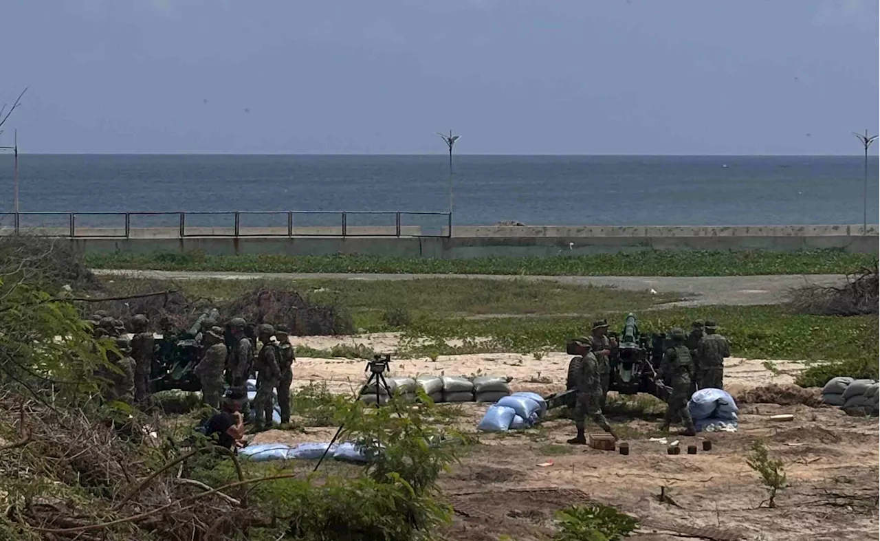 Philippine Marines hold counter-landing drills in Ilocos Norte