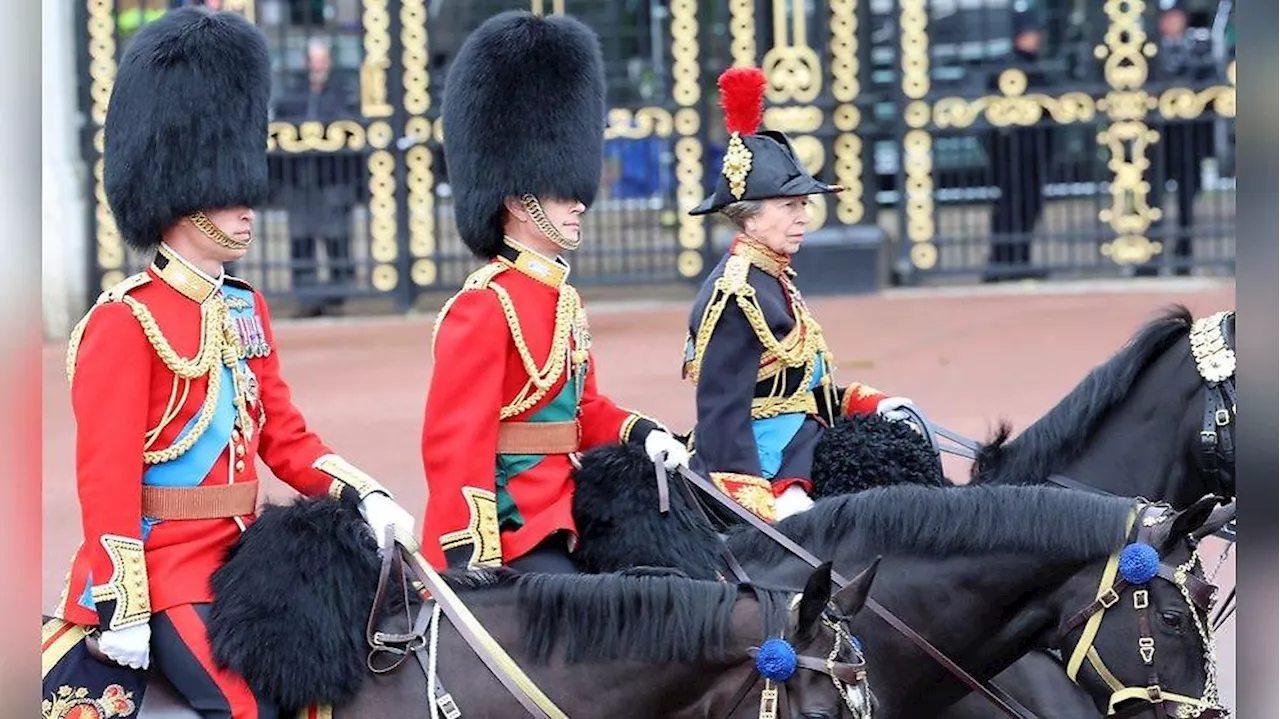 'Trooping the Colour': William, Edward und Anne reiten mit