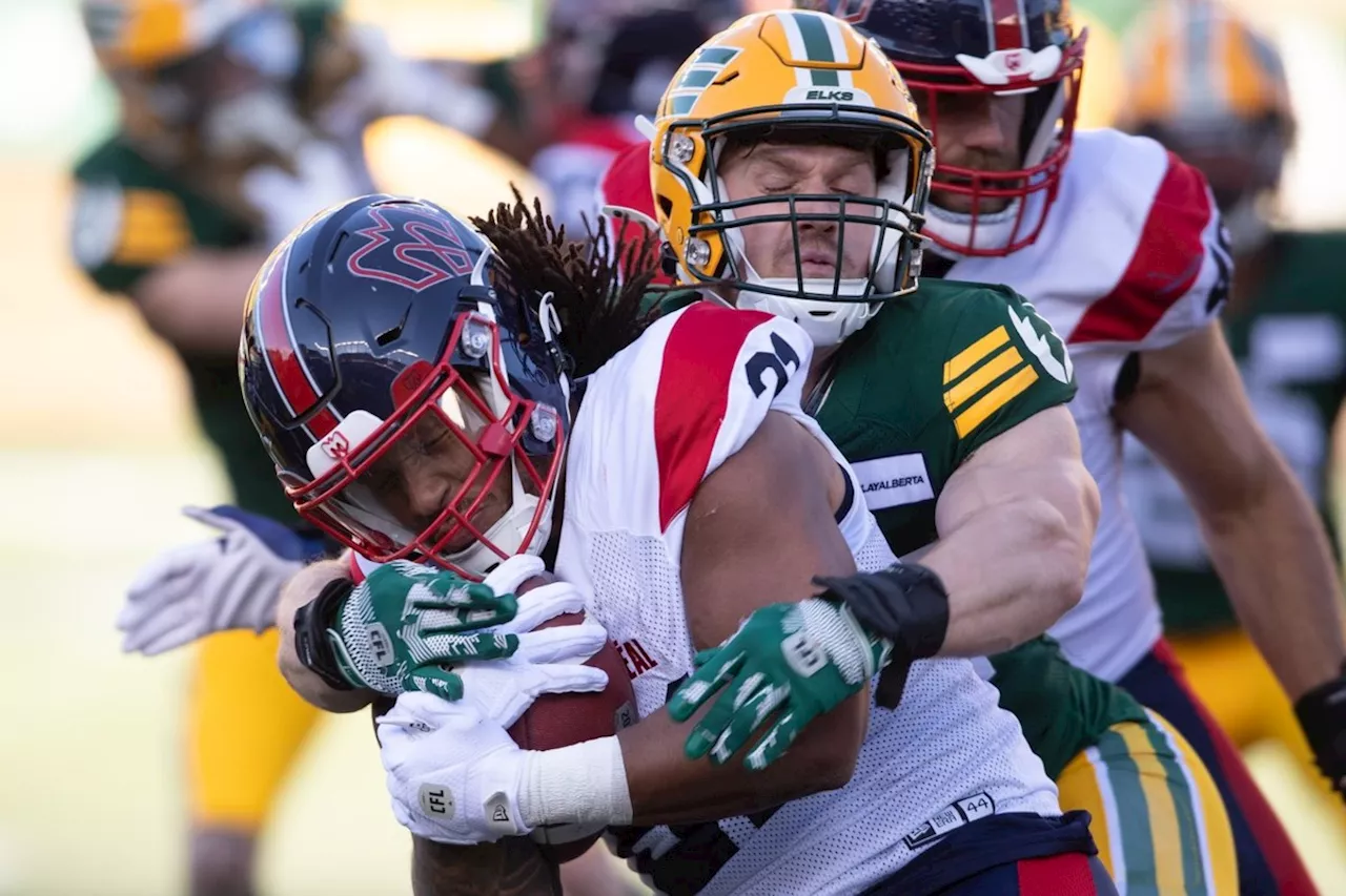 Montreal Alouettes hold on for 23-20 victory over Edmonton Elks