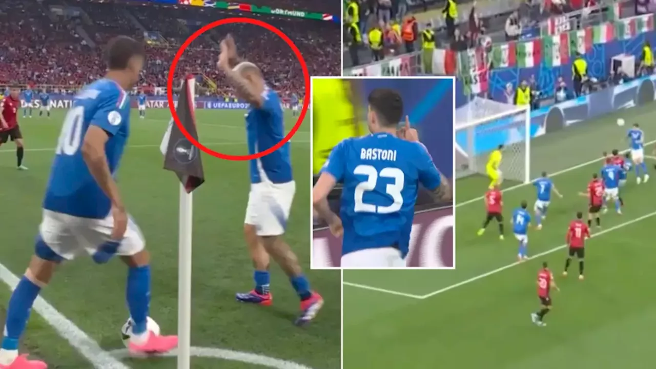 Italy's '1000 IQ corner kick routine vs Albania needs to be studied