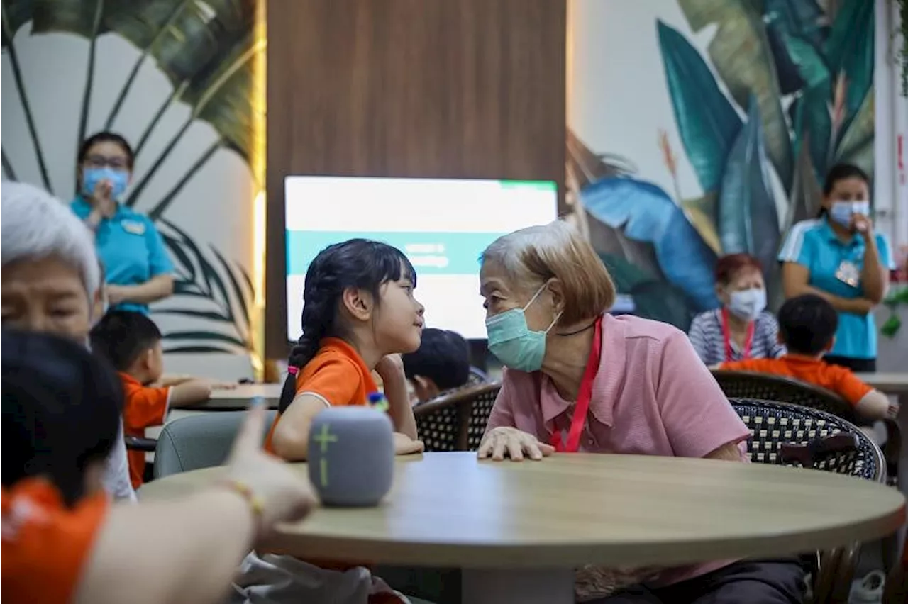 Young and old bond over dialect lessons at senior daycare centre