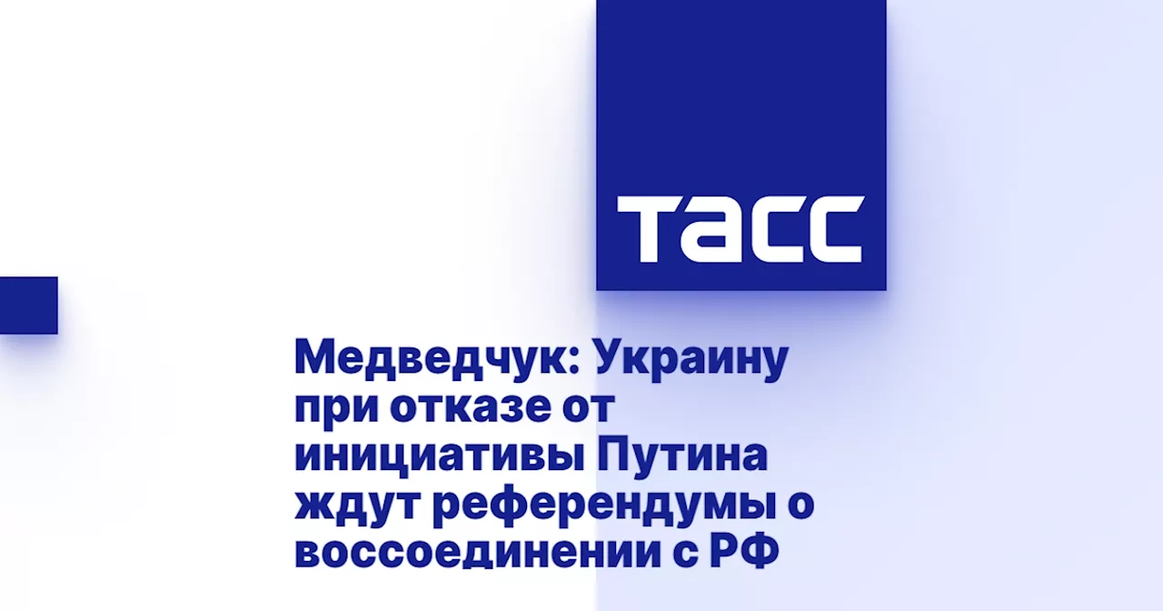 Медведчук: Украину при отказе от инициативы Путина ждут референдумы о воссоединении с РФ