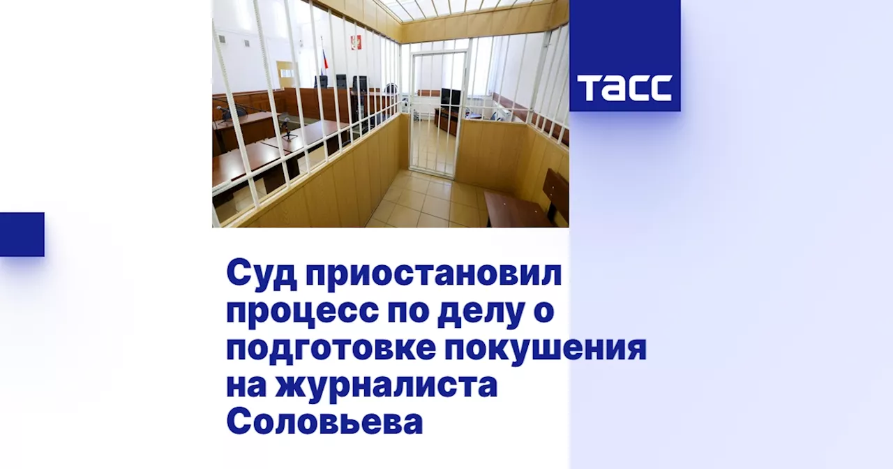 Суд приостановил процесс по делу о подготовке покушения на журналиста Соловьева