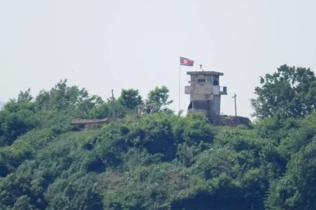 North Korea building roads, walls inside DMZ