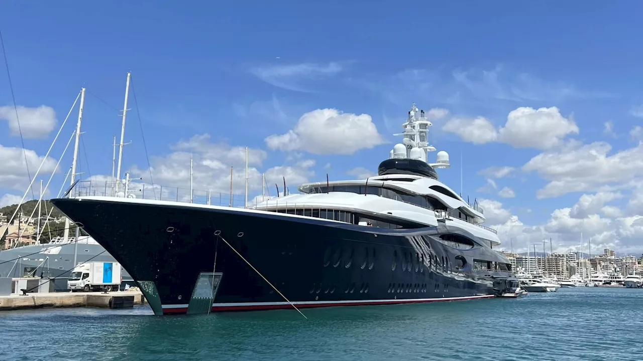 Watch moment helicopter lands on Mark Zuckerberg’s ship off Majorca…but wait until his HUGE superyacht sai...