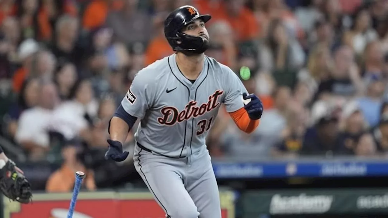 Greene homers twice and has a career-best six RBIs as Tigers rout Astros