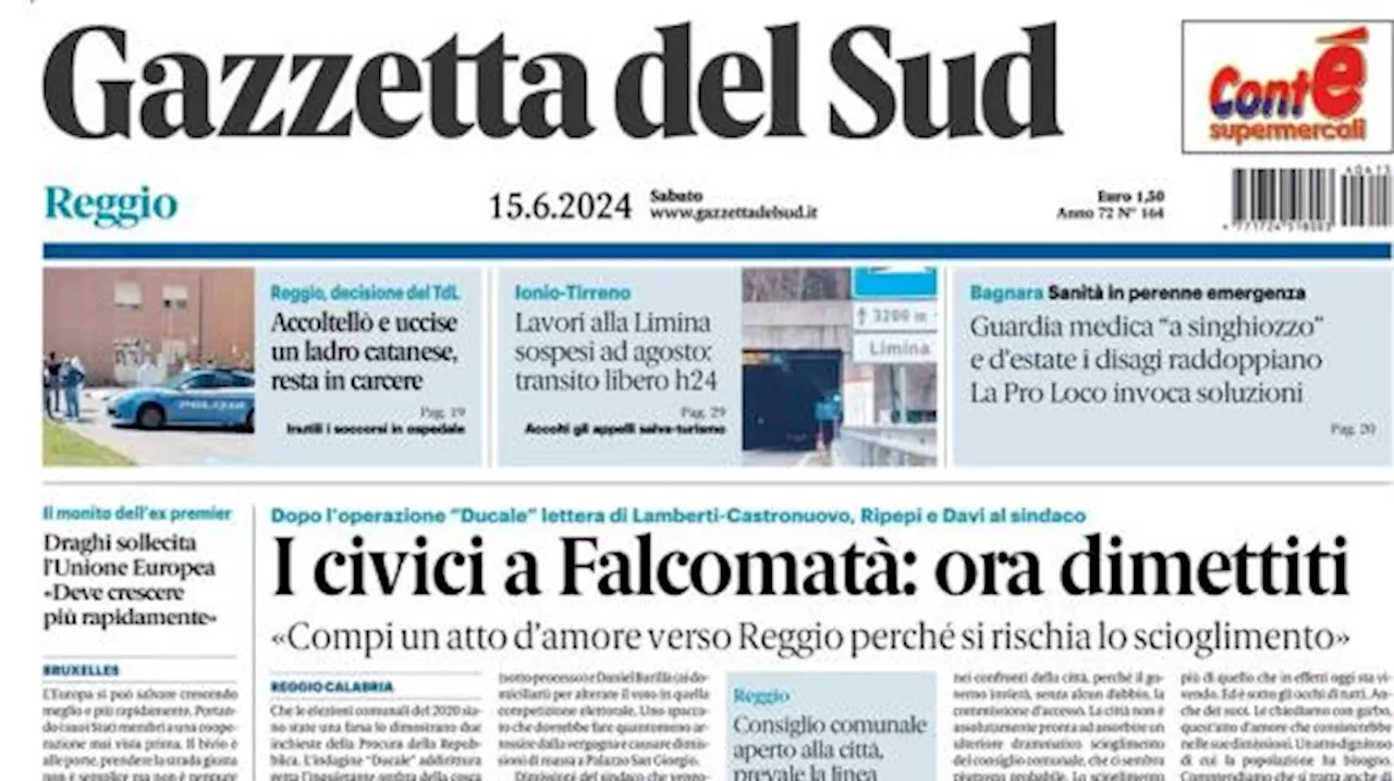 La Gazzetta del Sud in primo piano: 'L'Albania 'italiana' primo ostacolo per gli azzurri'