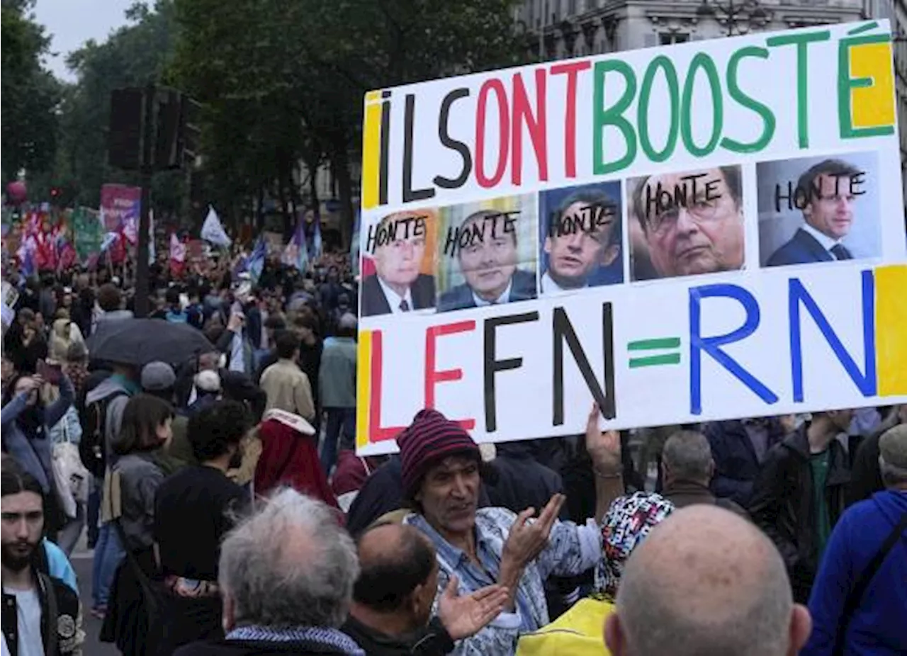 Protestan miles de manifestantes contra la ultraderecha en Francia