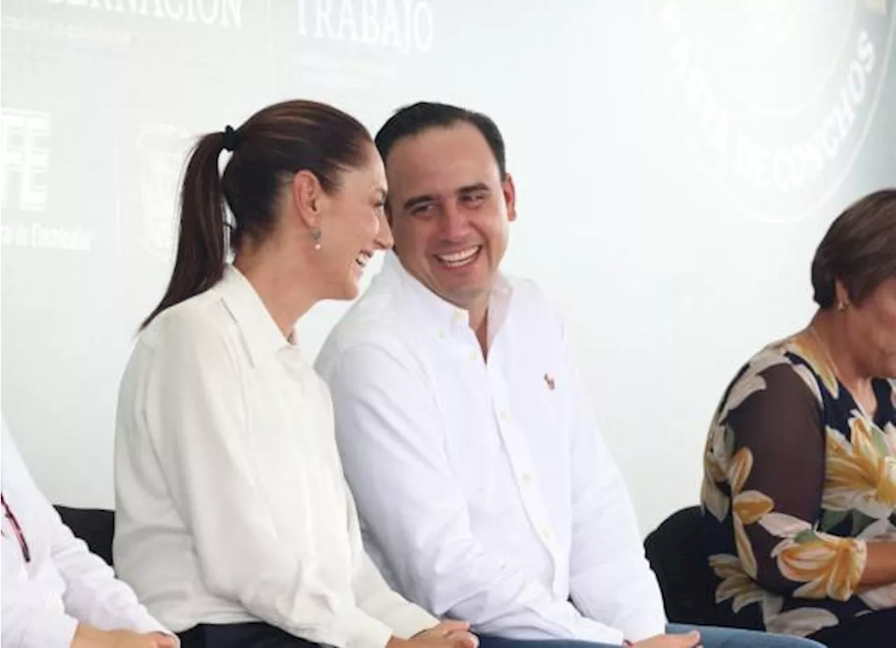 Reitera Manolo Jiménez voluntad de trabajar en conjunto con Claudia Sheinbaum