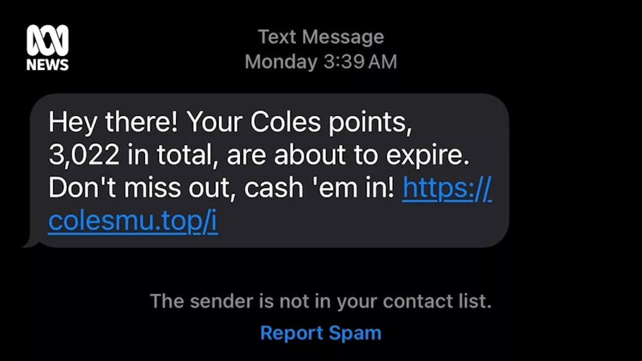Coles and Telstra loyalty point phishing scams are circulating. Here's how to spot one