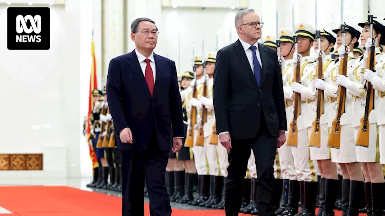 Federal politics live: Protesters and supporters line the street as Anthony Albanese meets China's Premier Li Qiang