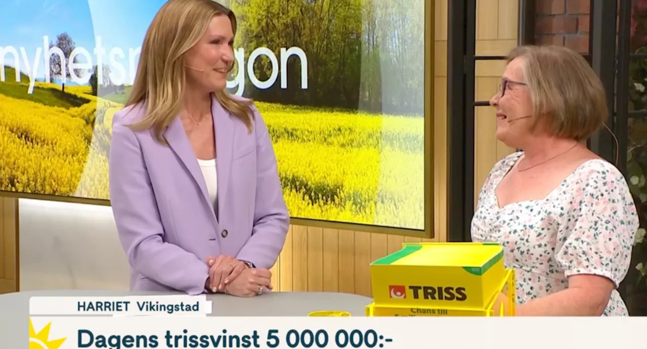 Högsta vinsten till Harriet i Nymos Triss-skrap: Overkligt