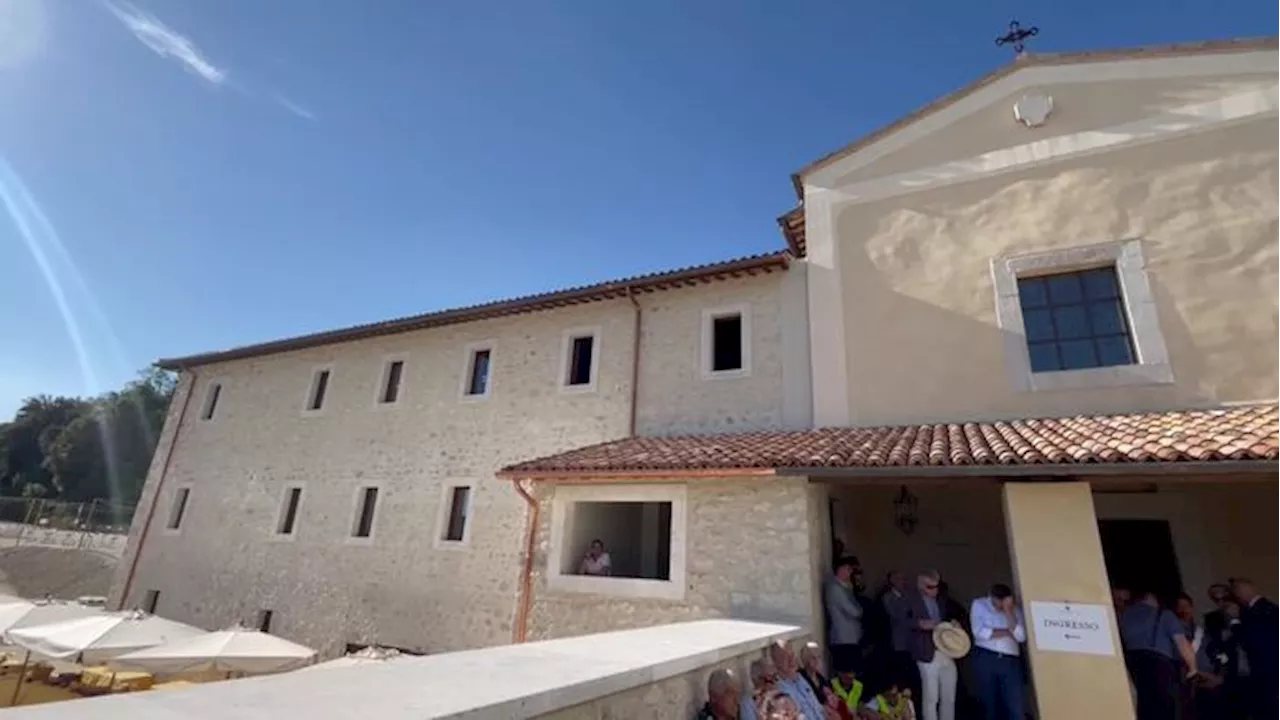 Norcia, inaugurata la nuova abbazia di San Benedetto