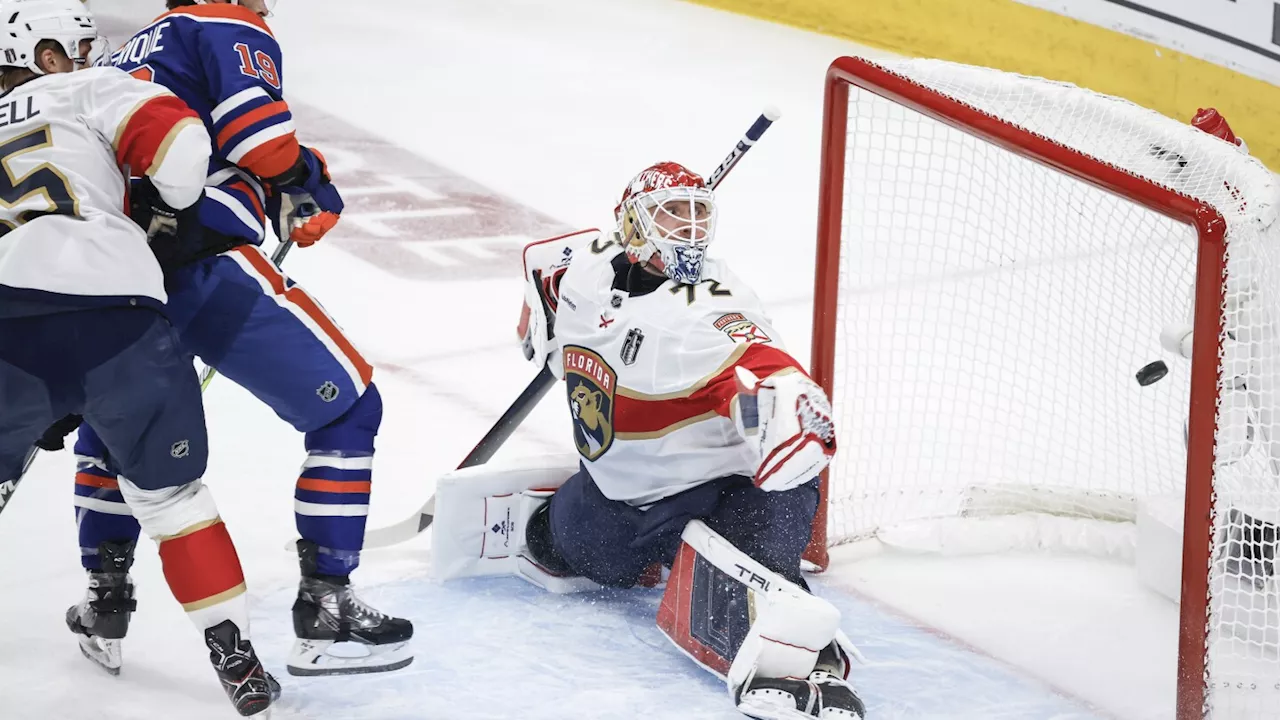 Panthers' Sergei Bobrovsky gets pulled after allowing 5 goals in Stanley Cup Final Game 4