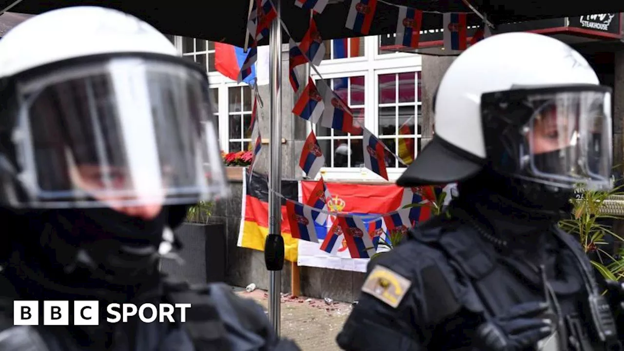 Euro 2024: Trouble in Gelsenkirchen before England v Serbia match