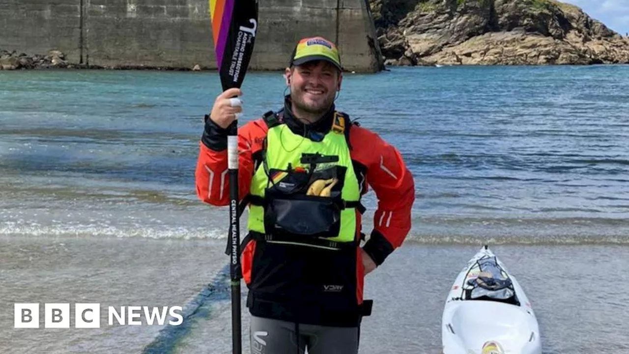 Surrey man faces gunfire and 6ft waves in kayak record challenge