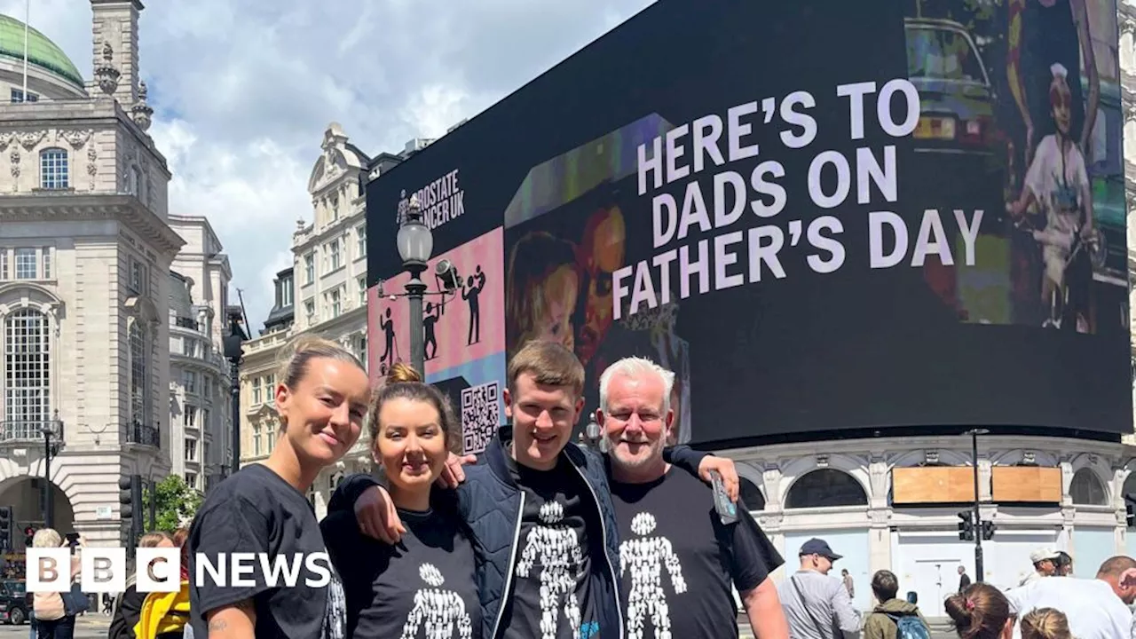 Piccadilly Circus big screen hosts prostate cancer campaign