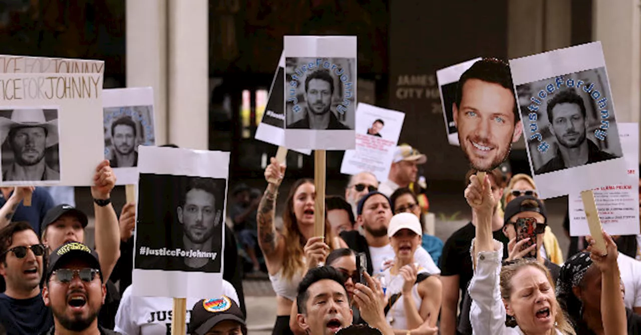 Protestors in LA Demand Safer City Following Murder of ‘General Hospital’ Actor Johnny Wactor