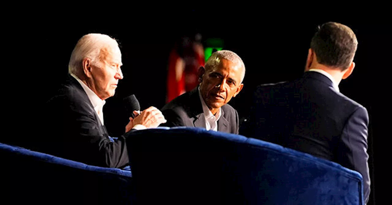 WATCH: Joe Biden Appears to Freeze, Obama Escorts Biden Off Stage During Star-Studded Fundraiser