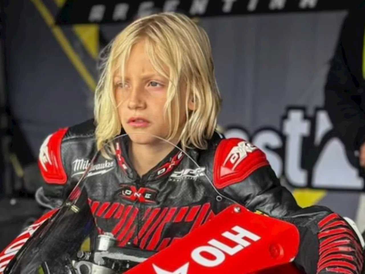 Lorenzo Somaschini, el niño prodigio del motociclismo argentino, sufrió un grave accidente en Brasil y está internado en terapia intensiva