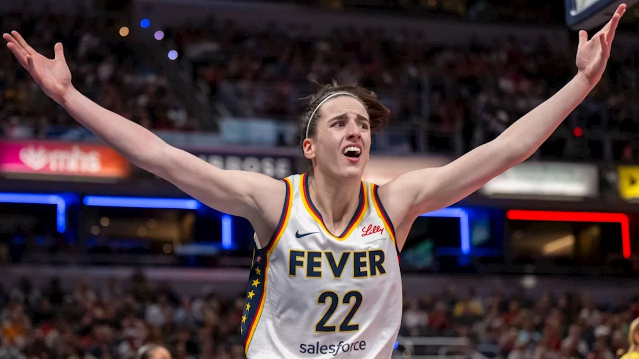 Caitlin Clark overcomes hard fouls by scoring 22 points, leads Fever past Sky 91-83