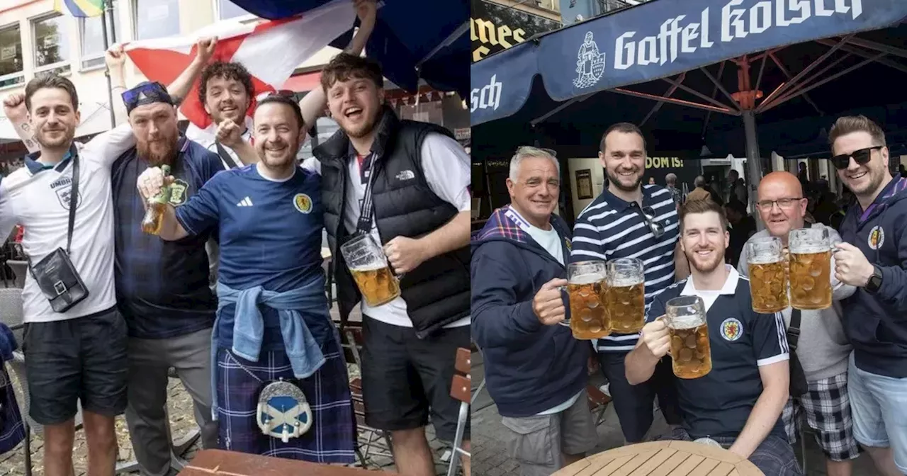 Scotland and England party together in Cologne before Auld Enemy Serbia clash