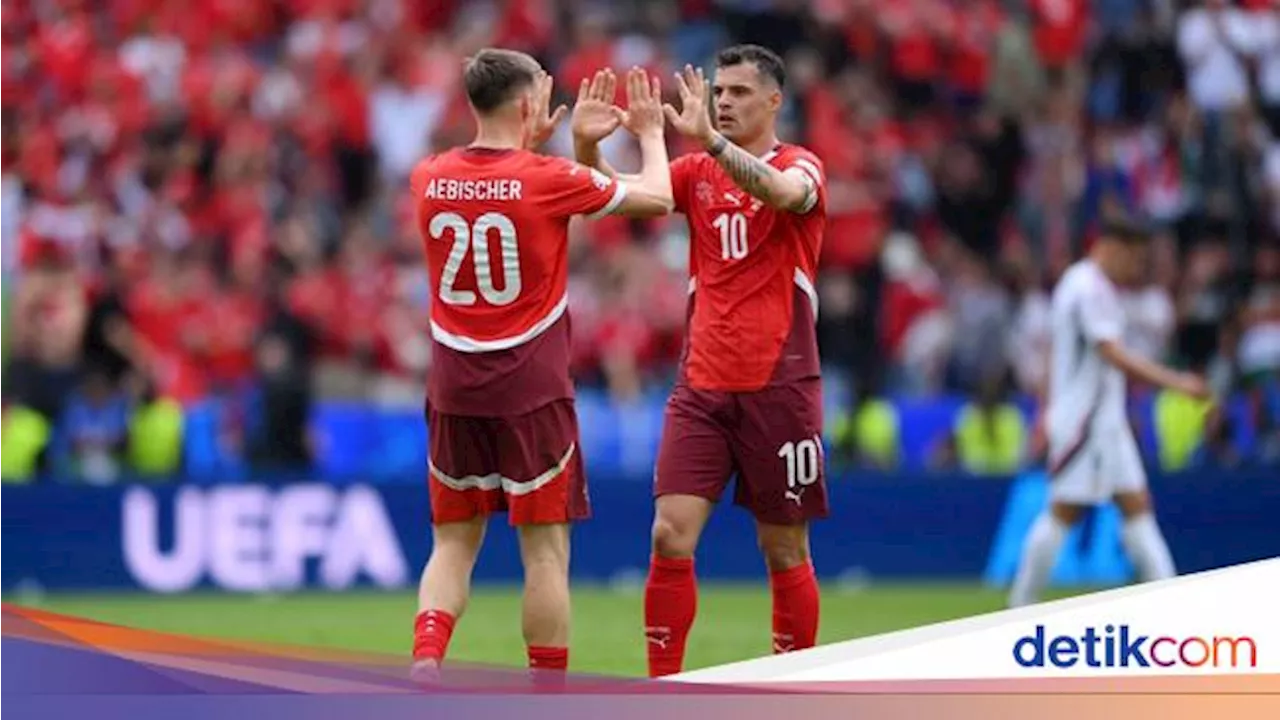 Hungaria Vs Swiss: Granit Xhaka dkk Menang 3-1