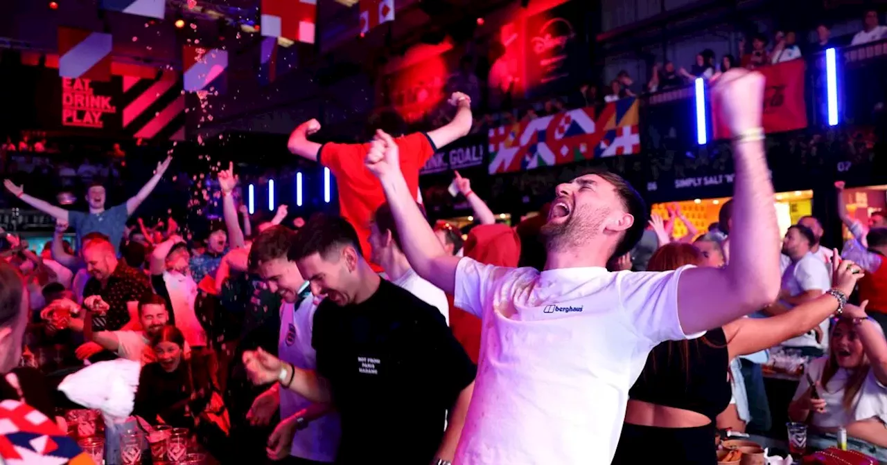 England fans pack out BOXPARK for Euros as Atomic Kitten perform