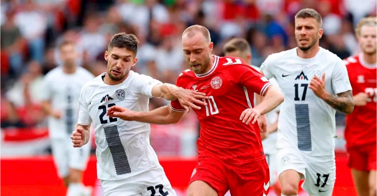 Christian Eriksen volvió a jugar con Dinamarca y celebró un gol en la Eurocopa