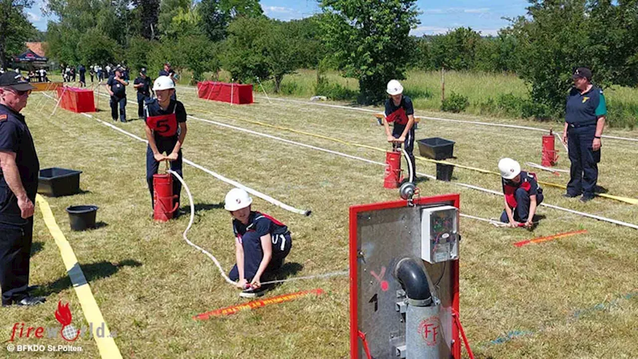 Nö: 400 Feuerwehrjugendmitglieder beim St. Pöltener Bezirksbewerb 2024