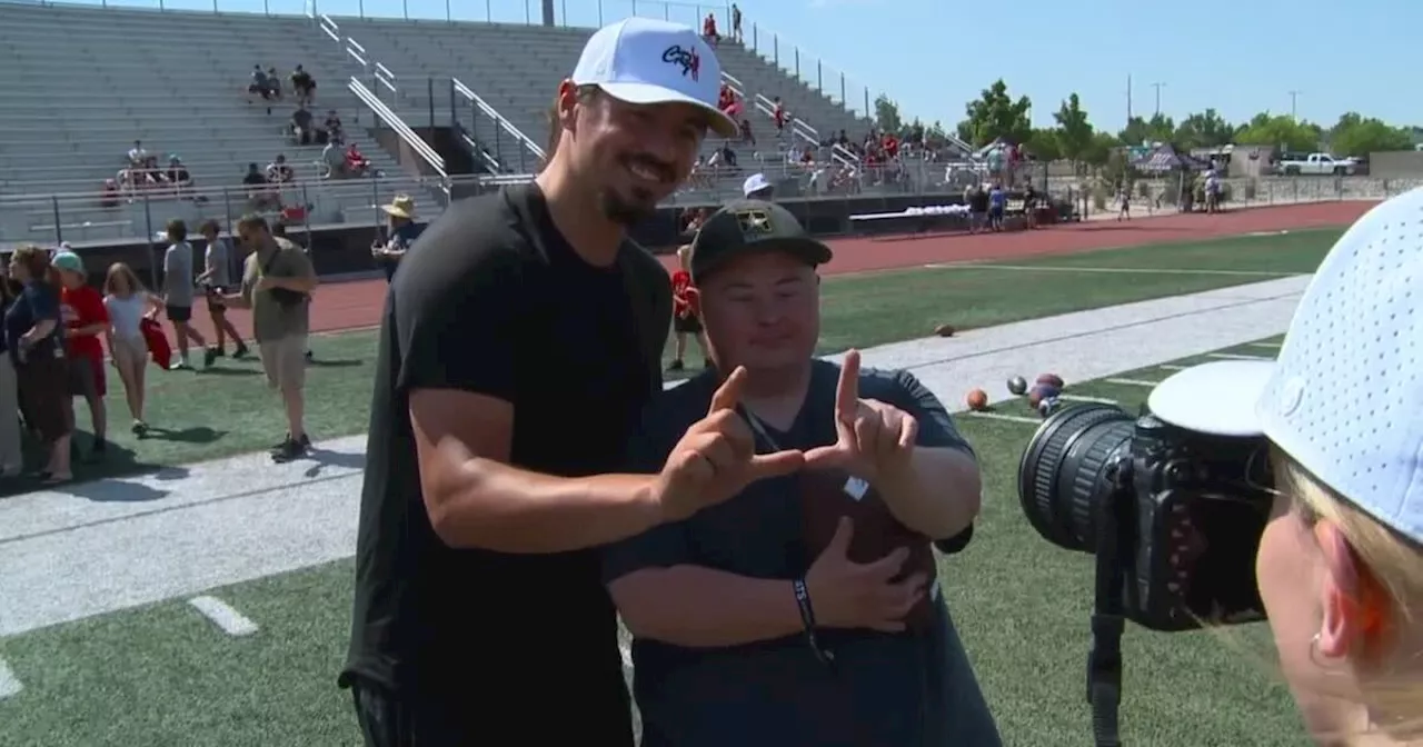 Utah's Cam Rising hosts 'Rising Stars' football camp for kids of all ages, all abilities