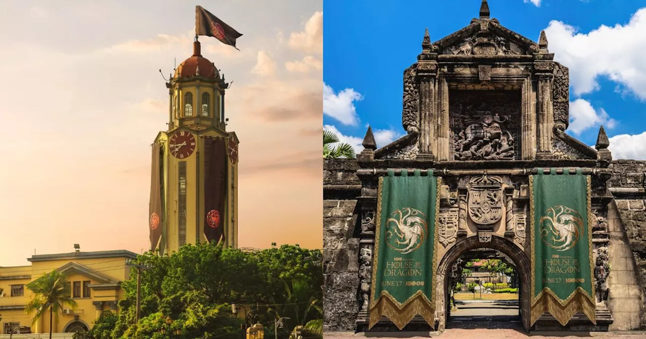 Manila City Hall, Intramuros raise banners of Queen Rhaenyra, King Aegon II ahead of 'House of the Dragon' Season 2