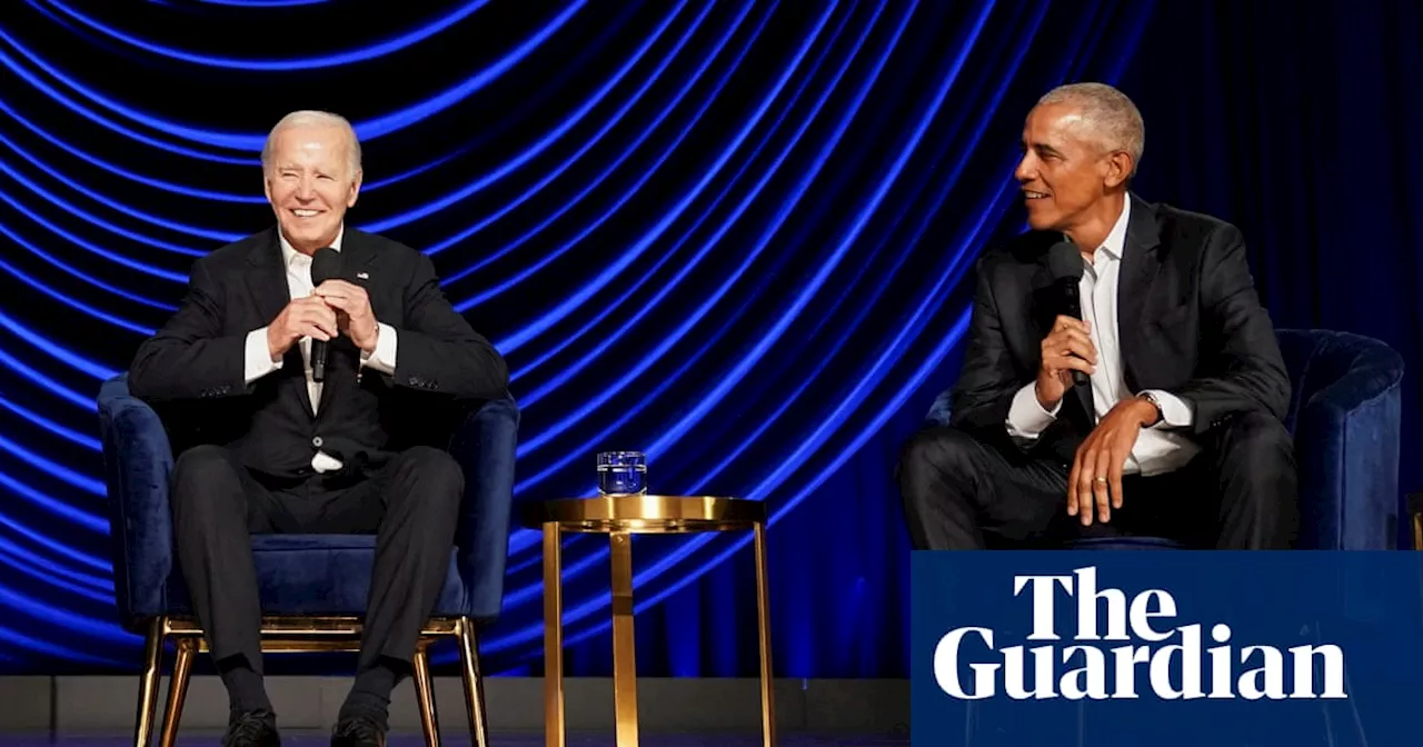 Biden raises $28m at LA fundraiser featuring Obama, Clooney and Roberts