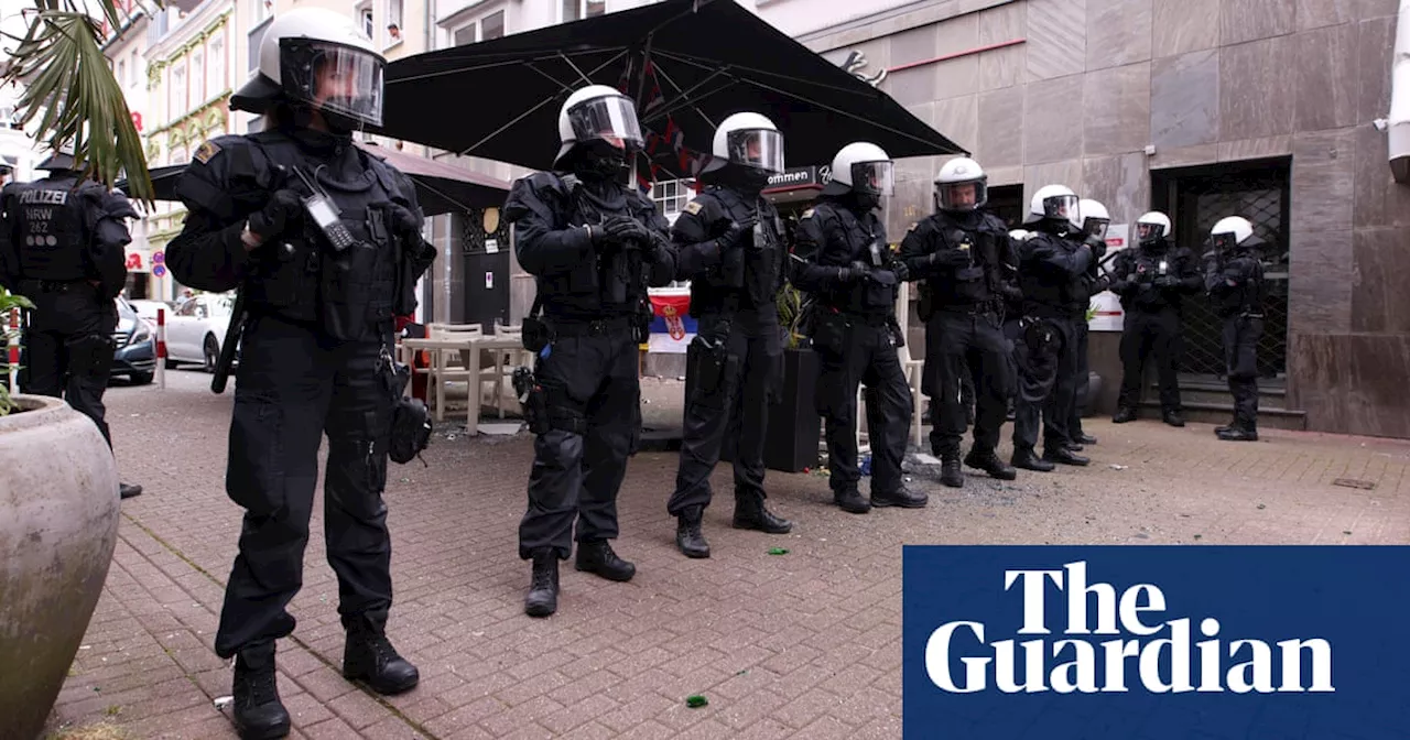 England and Serbia fans clash in Gelsenkirchen before Euro 2024 game