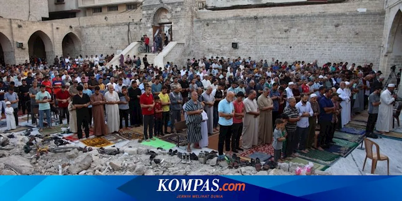 Tak Ada Serangan Sejak Pagi, Warga Gaza Bisa Shalat Idul Adha dengan Tenang