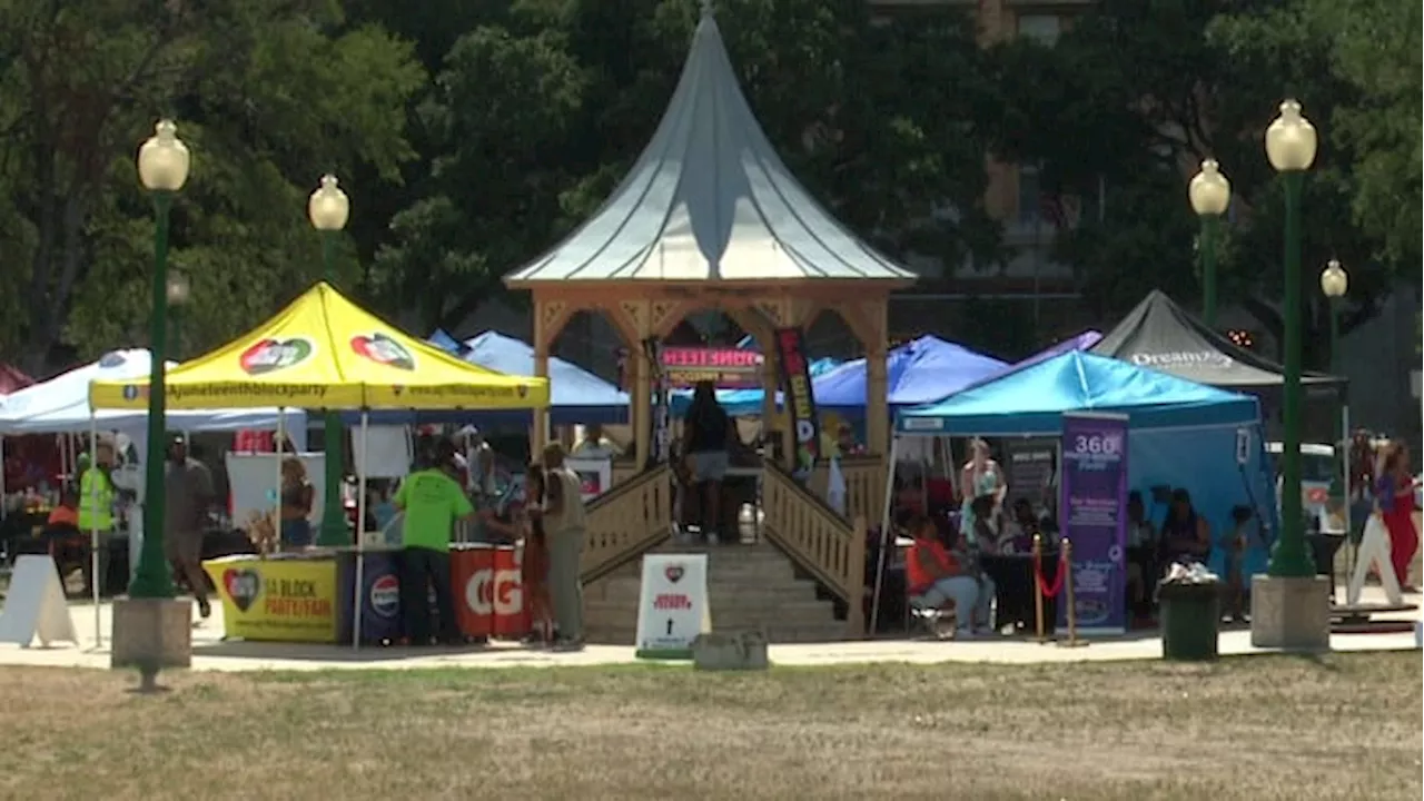 Community celebrates Juneteenth downtown at Crockett Park