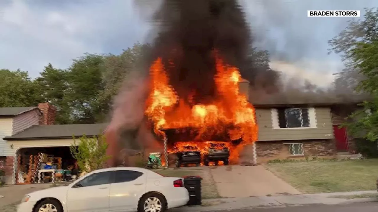 Neighbors believe cottonwood seeds helped spread fire to house in Springville, reignites next day