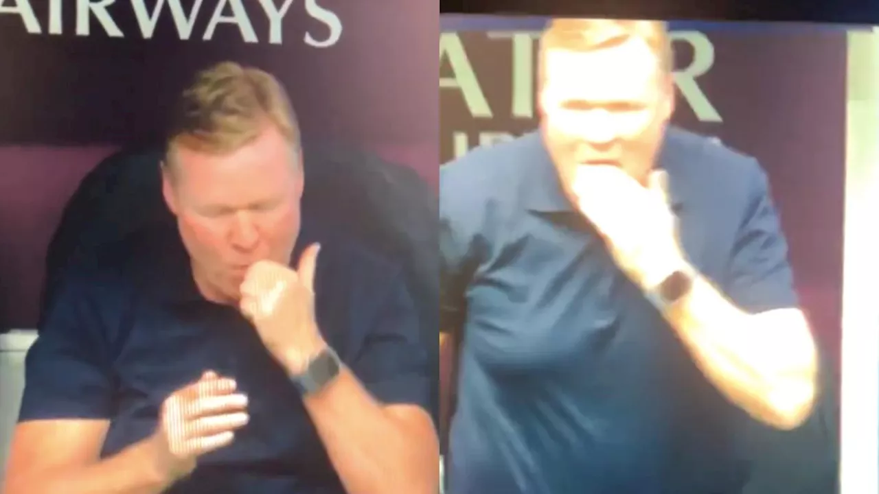 Graban a Ronald Koeman, entrenador de Países Bajos, comiéndose un moco; lo saborea (VIDEO)