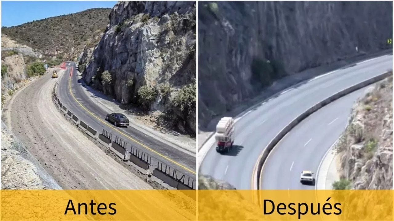 Con retraso, terminan rehabilitación de carretera Pachuca-Real del Monte; así luce