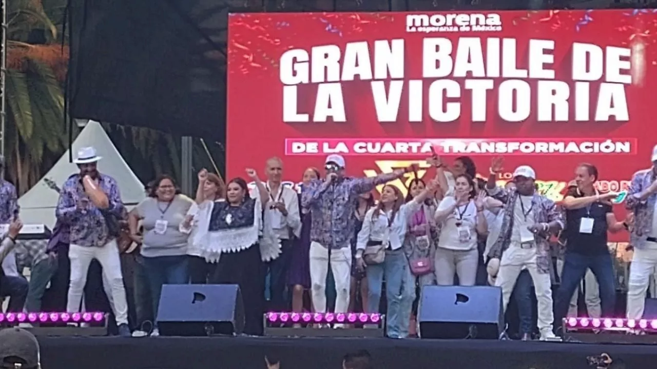 Gran Baile de la Victoria de la 4T: Brugada celebra su triunfo como próxima Jefa de Gobierno