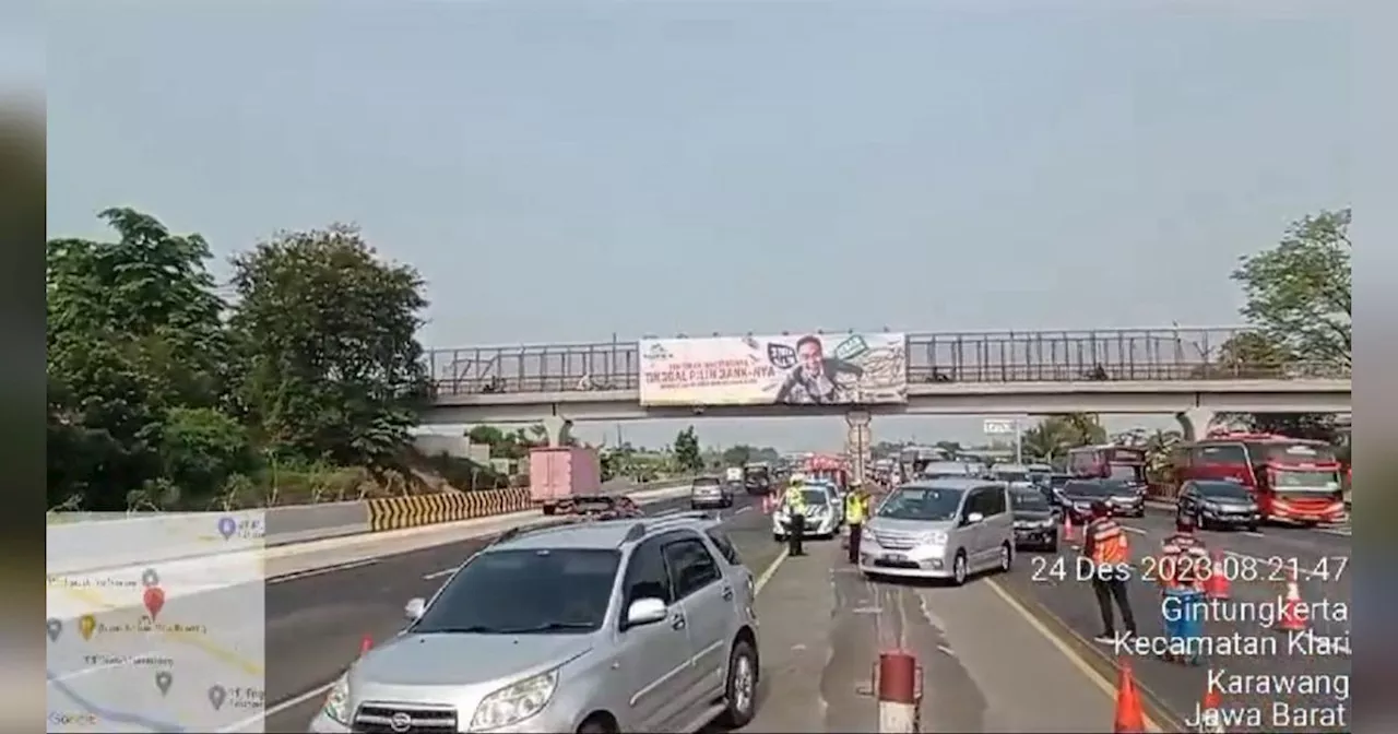 Perhatian, Tiga Titik Ruas Tol Cikampek-Jakarta Sedang Ada Pekerjaan Jalan